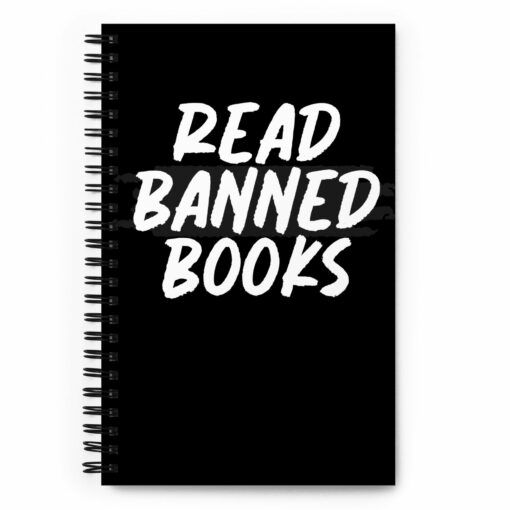 Read Banned Books spiral notebook